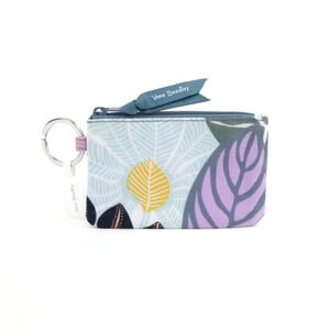 Vera Bradley Palm Floral Cotton Zip Id Case NWT